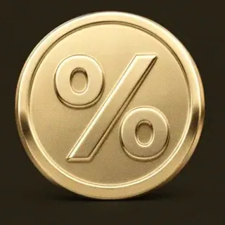 Gold percent coin — Vegas Nova Casino