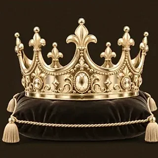 Gold crown on cushion — Vegas Nova Casino