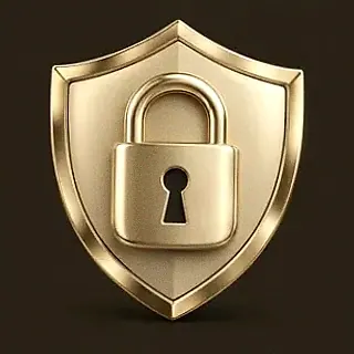 Shield with padlock — Vegas Nova Casino