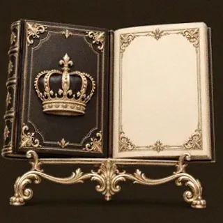 Ornate open book — Vegas Nova Casino