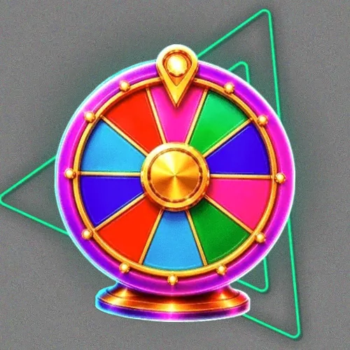 Colourful prize wheel