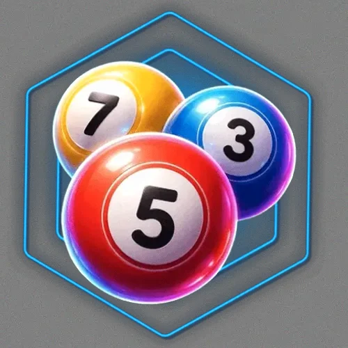 Numbered bingo balls