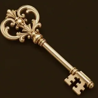 Ornate antique key — Vegas Nova Casino